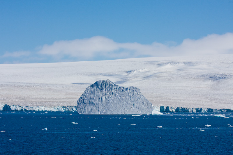 Iceberg And The Antarctic Coast